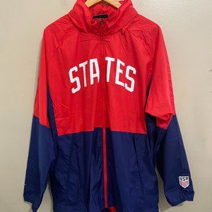 Nike Team USA Soccer USMNT Water-Repellent Full Zip Jacket Men 2XL CN7075-688